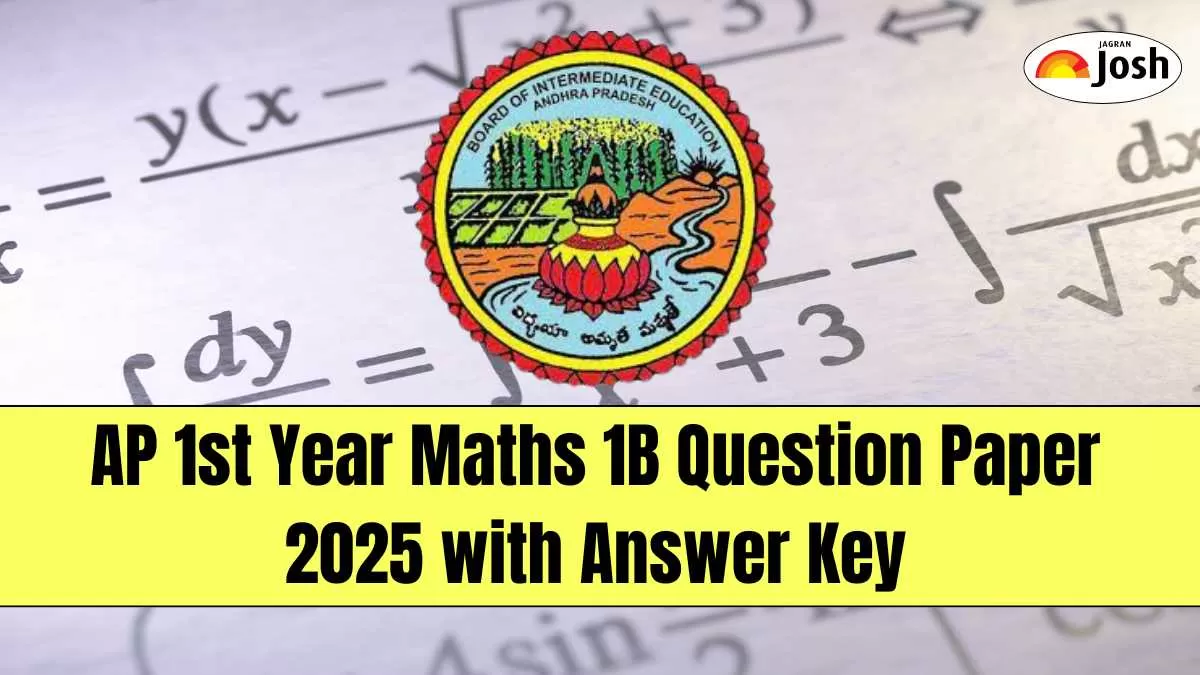 AP 1st Year Maths 1B Question Paper 2025 with Answer Key, Download PDF
