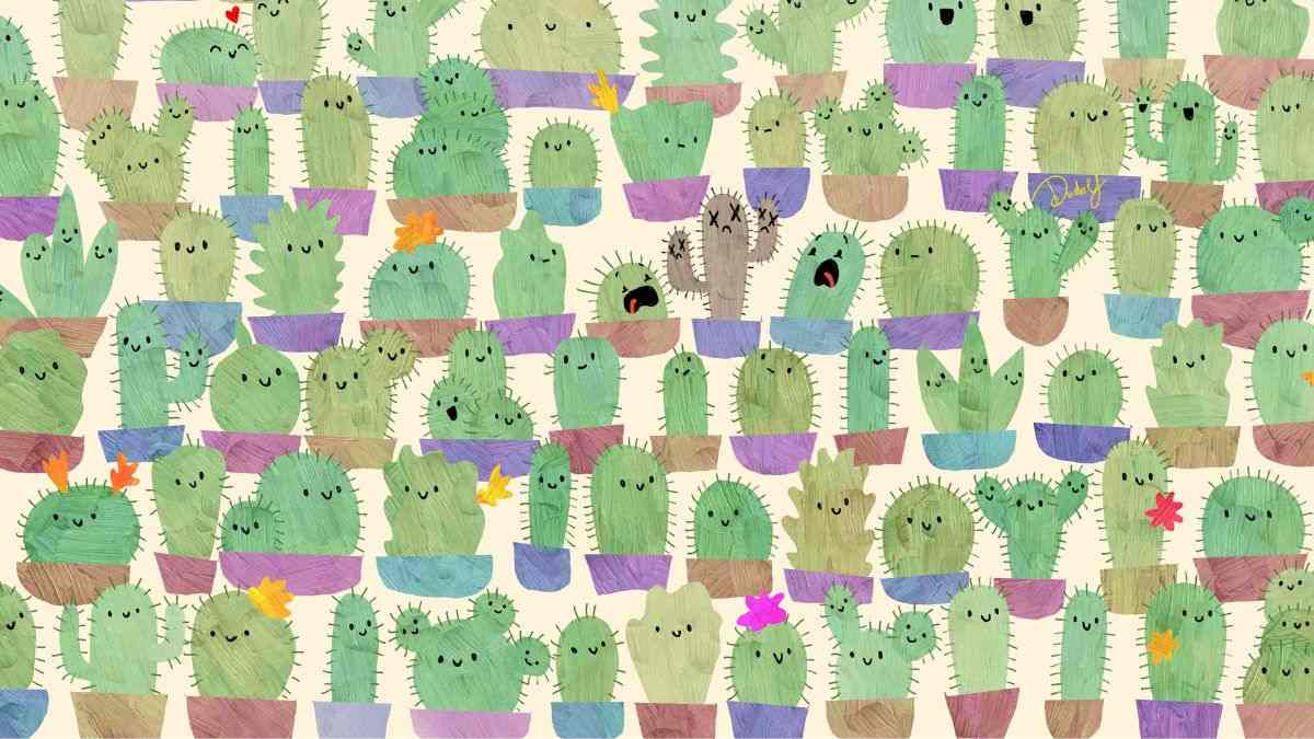 Picture Puzzle IQ Test: Can You Spot An Apple Hidden Among Cacti In 5 Seconds?