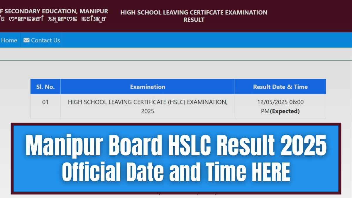 [OUT] Manipur HSLC Result 2025: Check BOSEM 10th Result at manresults.nic.in and bosem.in Online Declared
