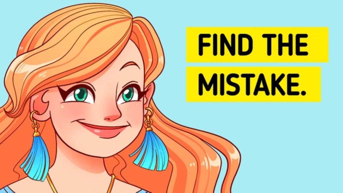 Brain Teaser: There Is An Error In This Portrait Of A Girl Smiling! Can You Spot The Mistake In 5 Seconds?