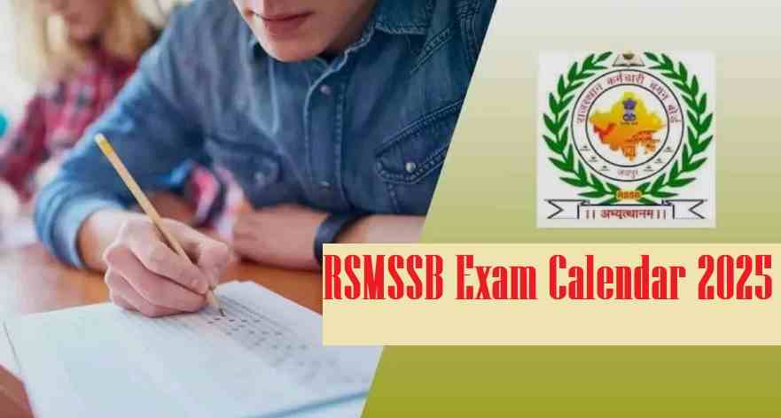RSSB Revised Calendar 2025 OUT at rsmssb.rajasthan.gov.in: Check Revised Dates Here