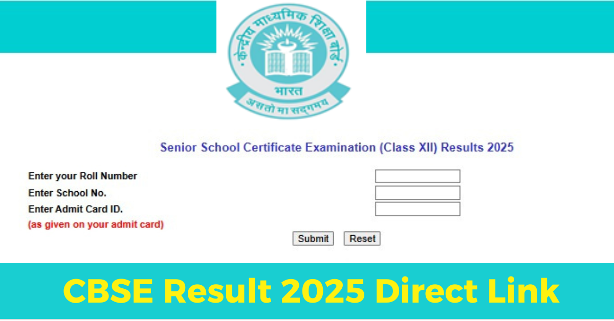 CBSE Result 2025 Live Updates