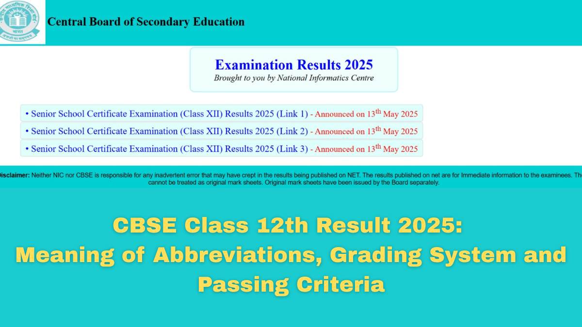 CBSE High School, Inter Result 2025