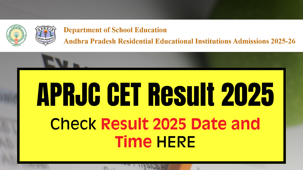 APRJC Result 2025 Released at aprs.apcfss.in, Direct Link to Download Scorecard Here