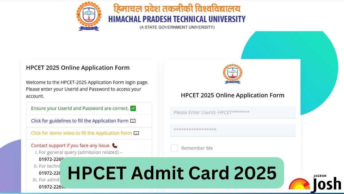 HPCET 2025 Admit Card OUT at himtu.ac.in; Check Steps to Download Hall Ticket PDF