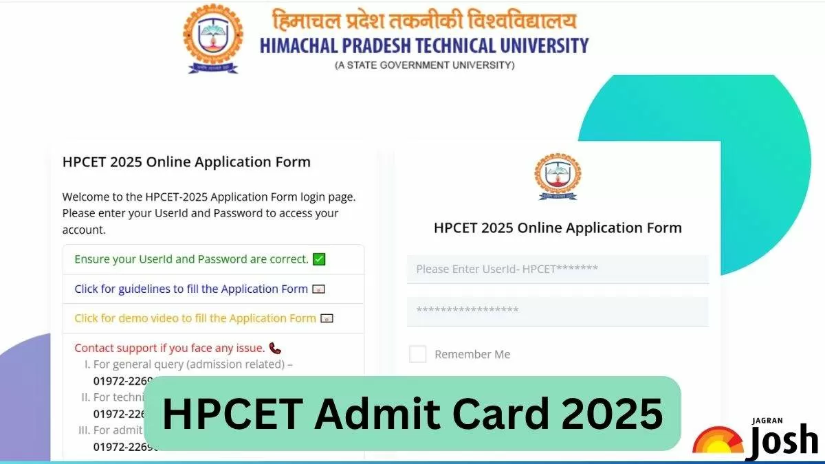 HPCET Admit Card 2025