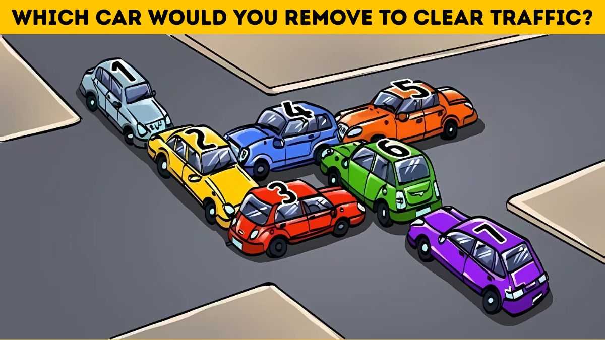 IQ Test: Only a genius can remove a car to clear the traffic in 7 seconds! 