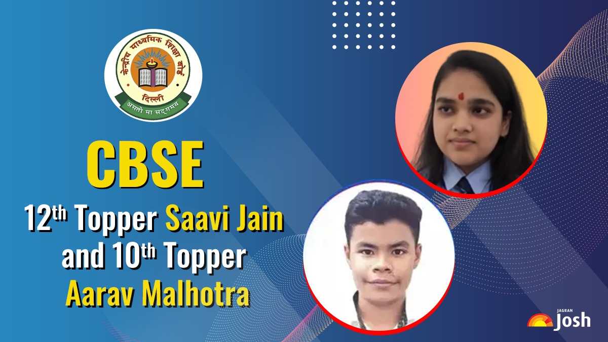 CBSE 12th Topper Saavi Jain and 10th Topper Aarav Malhotra