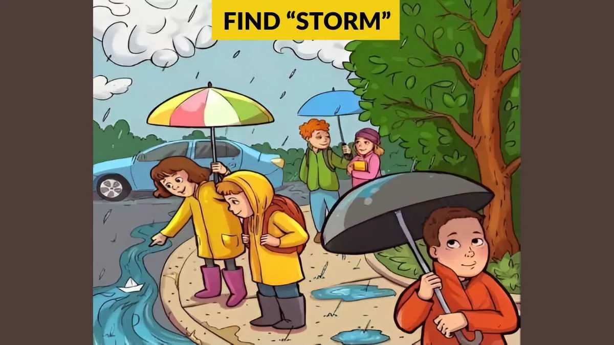 Brain teaser IQ test find storm