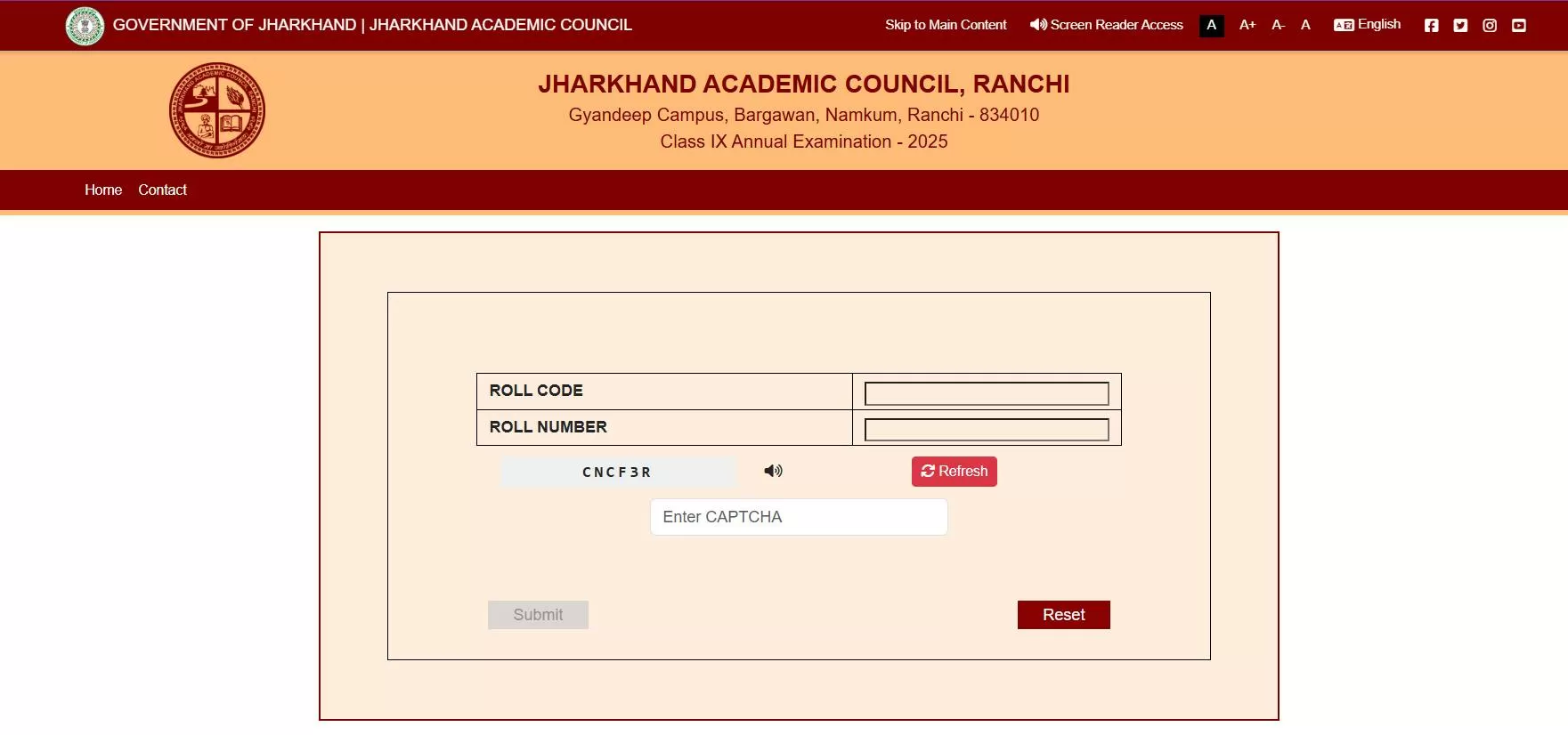 JAC 9th Result 2025 OUT