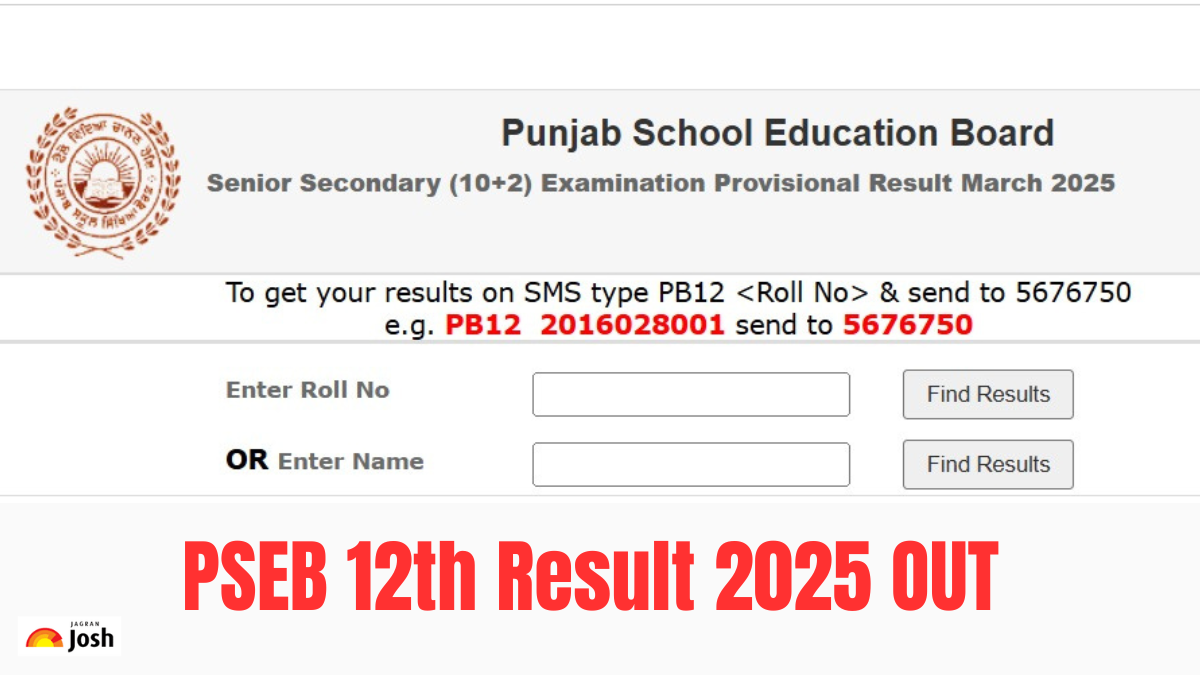 LIVE Punjab Board Class 12 Result 2025: Check PSEB 12th (Senior Secondary) Marksheet at pseb.ac.in, Direct Link to Download Scorecard Here