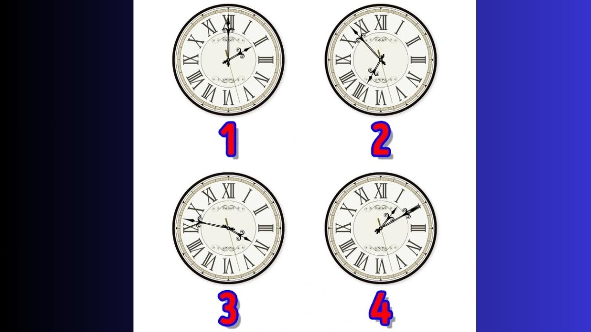 Brain Teaser: Test Your IQ Level By Spotting The Odd Clock In 11 Seconds!