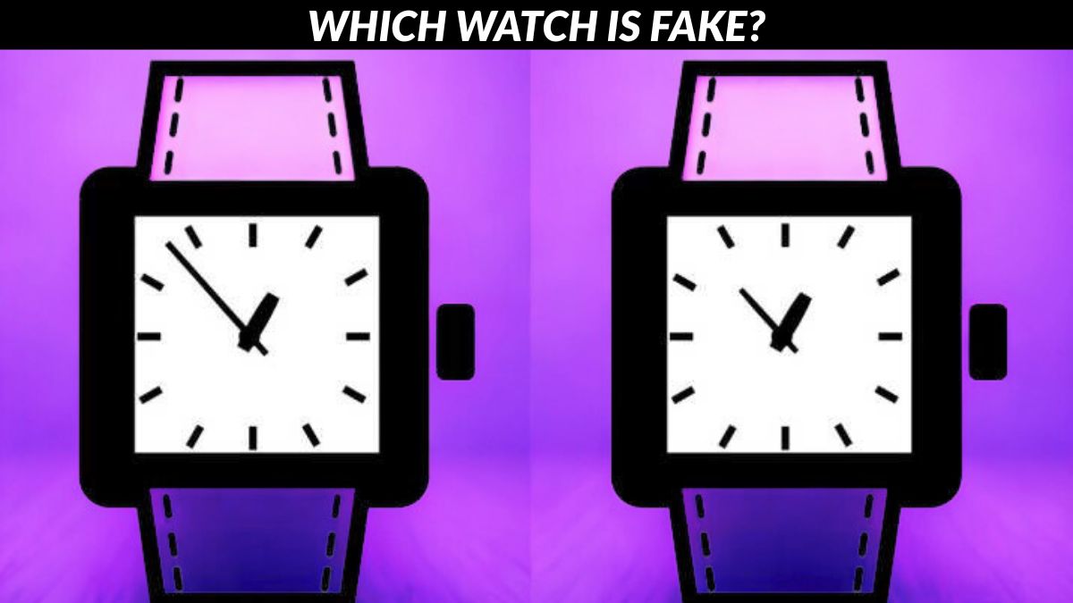 Can you spot the fake watch in 5 seconds? Test your IQ now!
