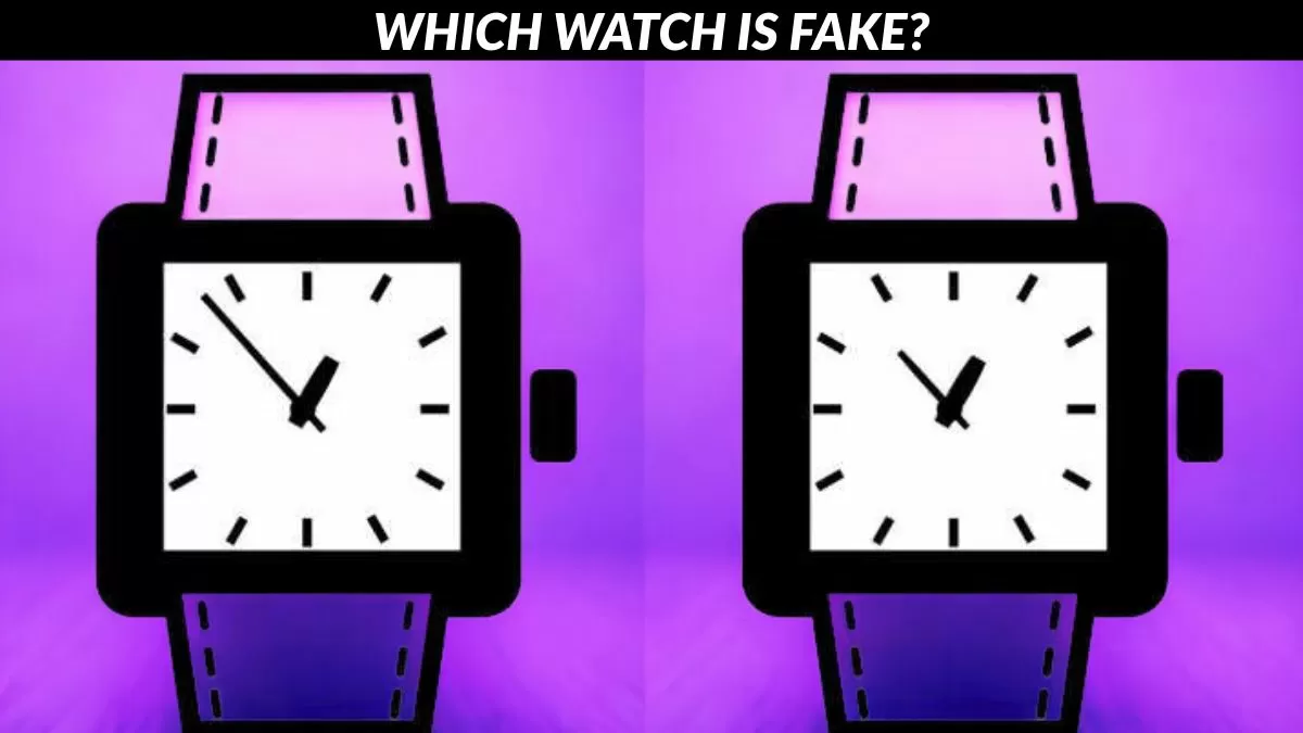 Which watch is fake?