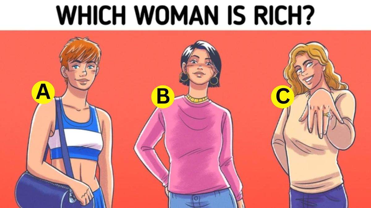 Brain Teaser IQ Test: Spot Which Woman Is Rich? Only 5% Highly Observant Answer Correctly In 5 Seconds!
