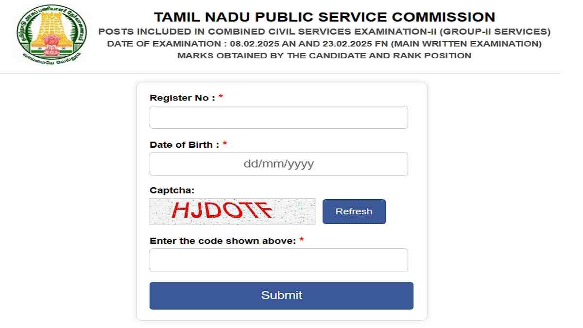 TNPSC Group 2 Result DV Dates Announced: List of Selected Candidates Admitted for Onscreen Certificate Verification Here