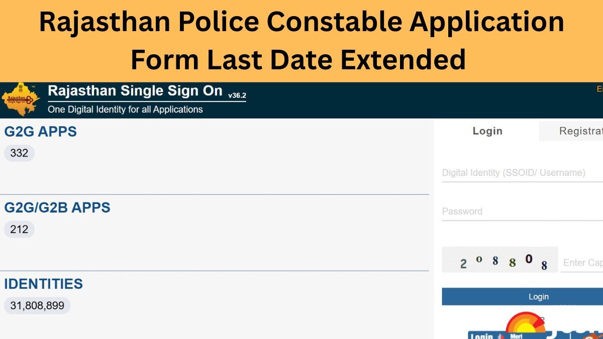 Rajasthan Police Constable Apply Online Last Date Extended for 10,000 Posts, Check Official Website, Age Limit and More