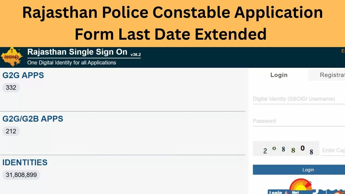 Rajasthan Police Constable Apply Online 2025 Last Date Extended, Submit Your Applications at police.rajasthan.gov.in