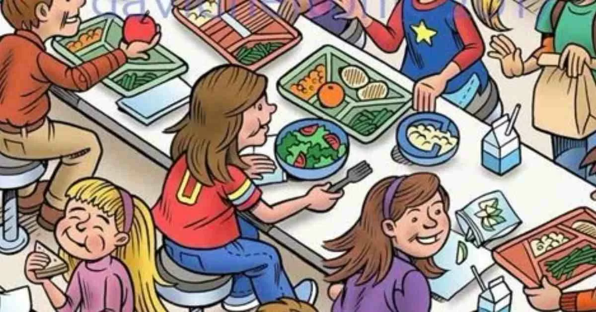 Can You Find the Hidden Sock in this Lunchroom?