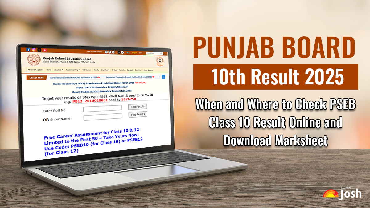 Punjab Board 10th Result 2025: When and Where to Check PSEB Class 10 Result Online and Download Marksheet