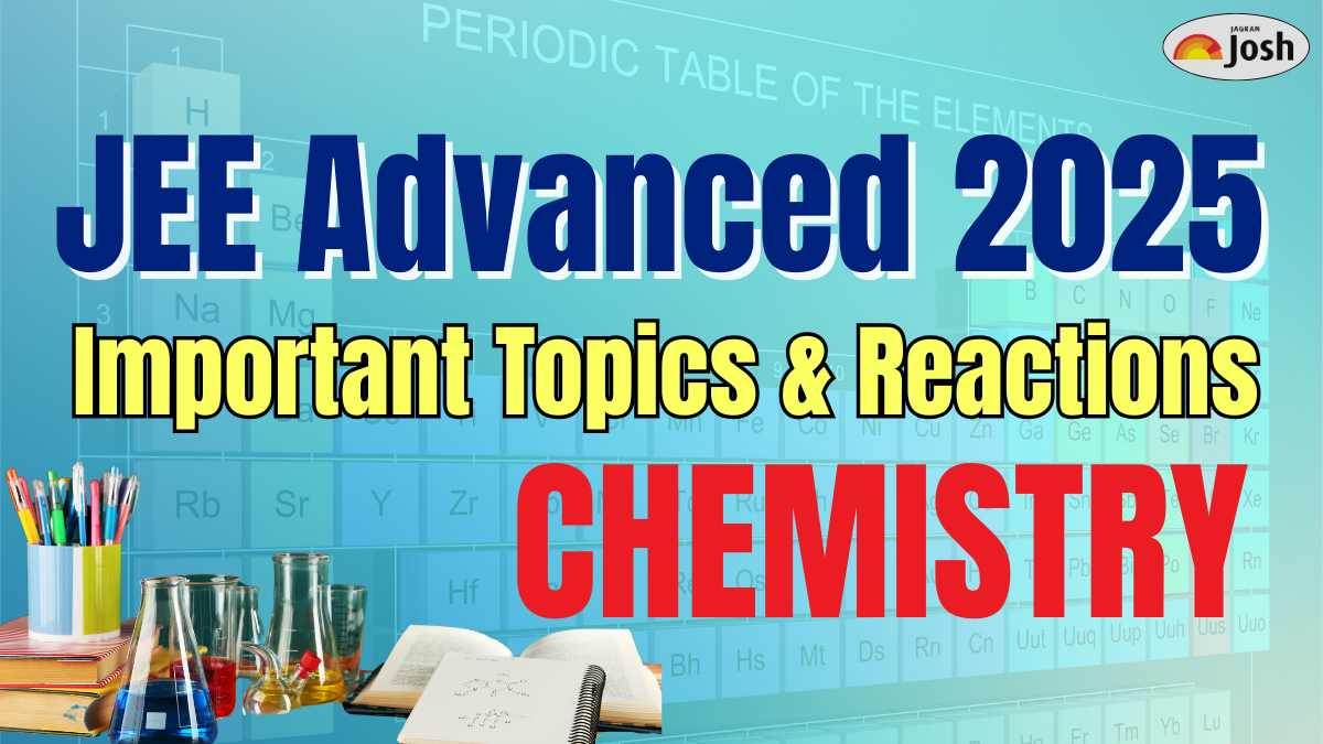 Important Topics & Reactions for JEE Advanced Chemistry 2025 Exam 