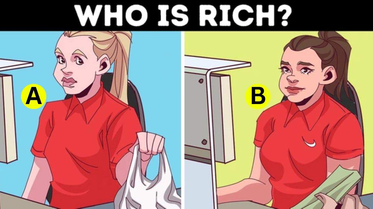 Brain Teaser IQ Test: Spot Who Is Rich? Only Top 1% Observant Answer Correctly In 5 Seconds!