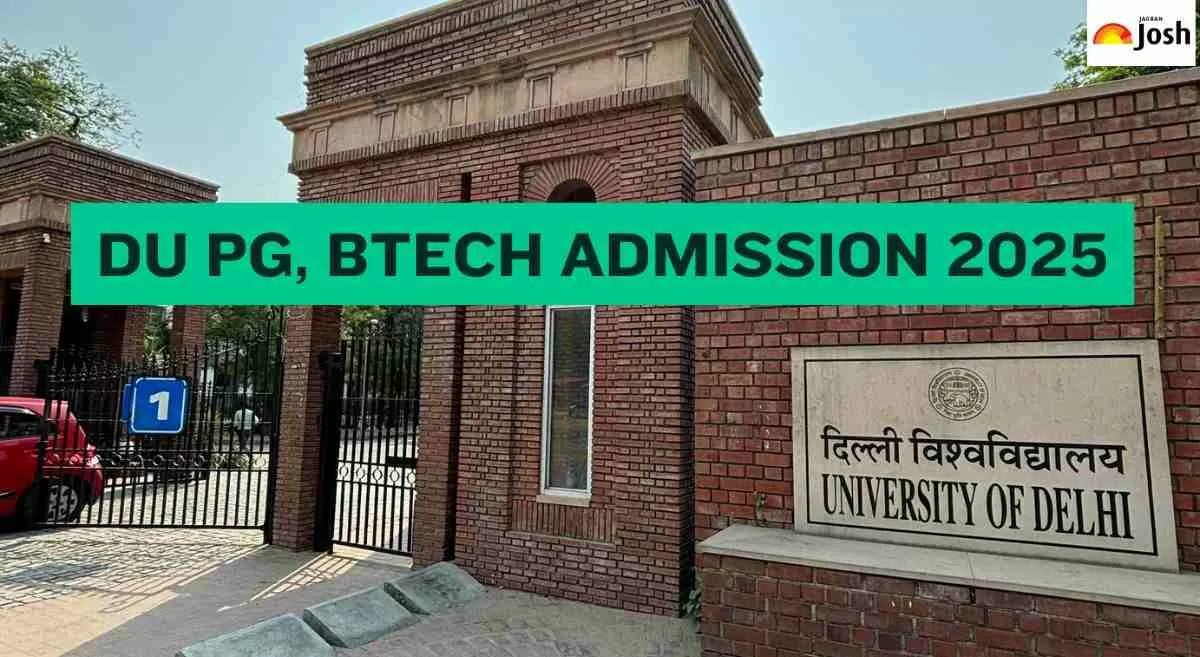 DU PG B Tech Admission 2025