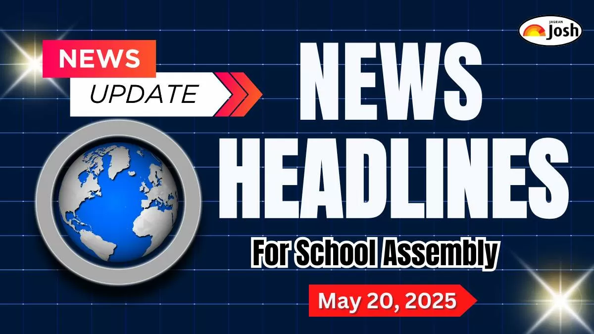 Get here today’s and tomorrow news headlines in English for School Assembly