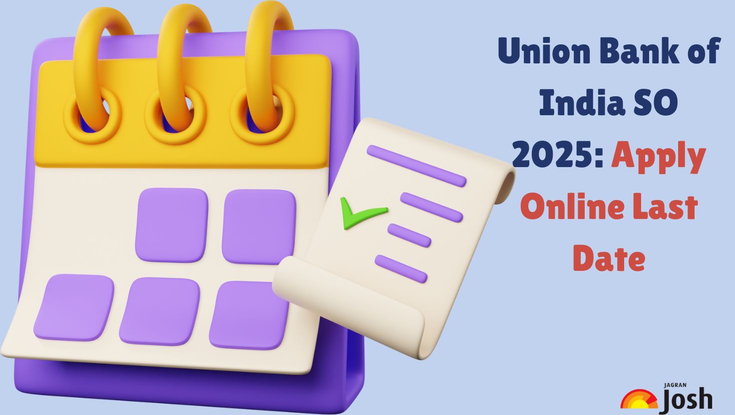 Union Bank SO Recruitment 2025 Apply Online Last Date Today, Apply for 500 Assistant Manager Posts - Direct Link Here