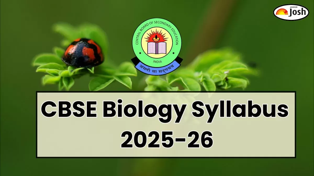 CBSE Biology Class 12 Syllabus 2025-2026 PDF for Download; Check Exam Pattern