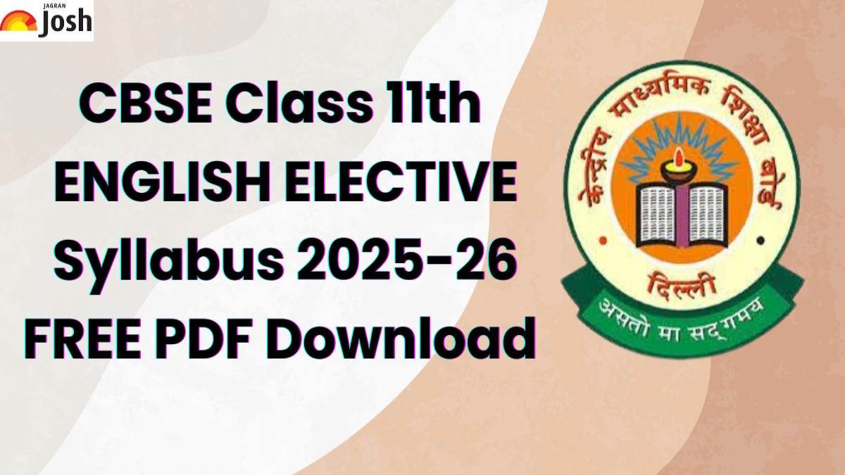 CBSE Class 11th English (Elective) Syllabus 2025-26: FREE PDF Download 