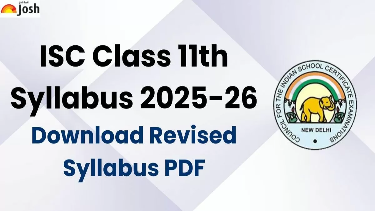 ISC Class 11th Syllabus 2025-26