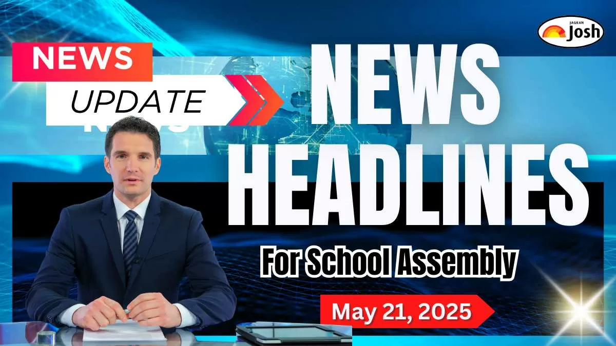 Get here today’s and tomorrow news headlines in English for School Assembly