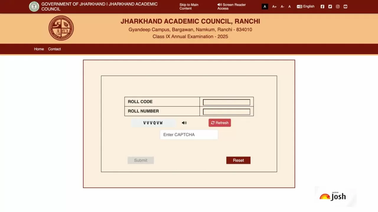 JAC 11th Result 2025 Date
