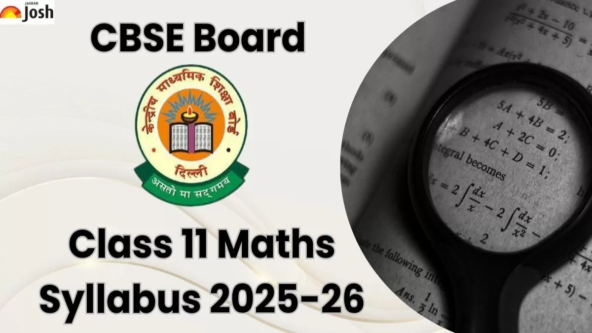 CBSE Class 11 Maths Syllabus 2025-26
