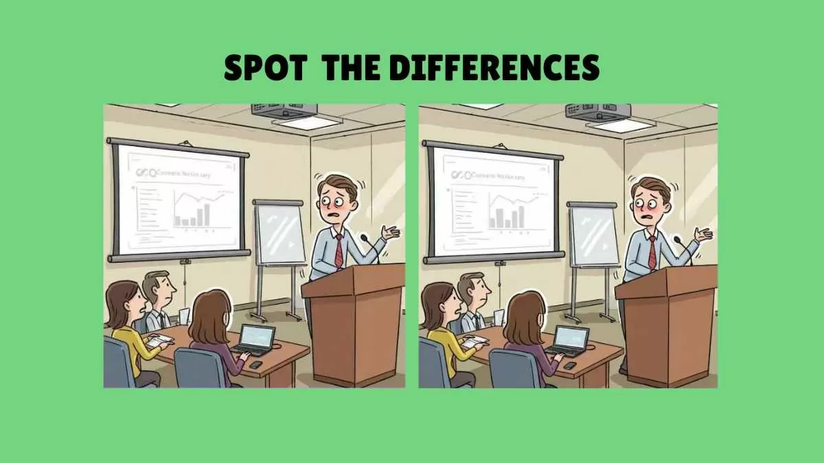Spot 3 Differences In The Office Presentation Pictures In 19 Seconds Spot 3 Differences In The Office Presentation Pictures In 19 Seconds