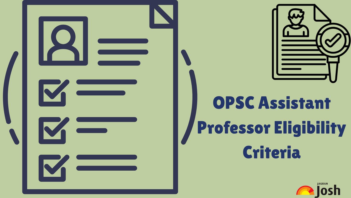 OPSC Assistant Professor Eligibility Criteria 2025: Check Age Limit, Qualification Details