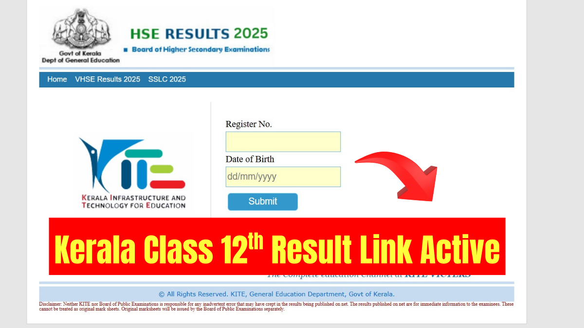 Kerala +2 Result 2025: List of Official Websites