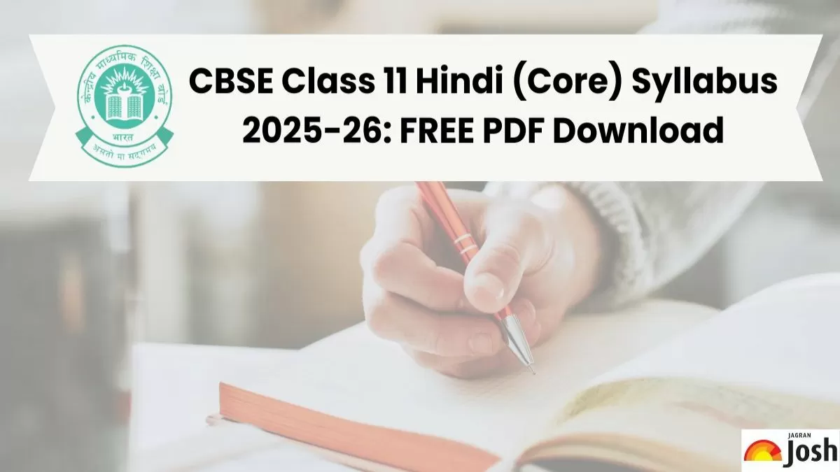 CBSE Class 11 Hindi Core Syllabus 2025-26