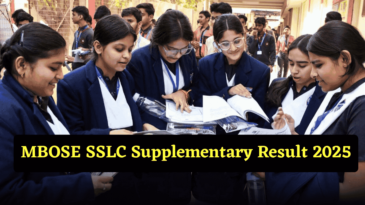 MBOSE SSLC Supplementary Exam Result 2025 Soon