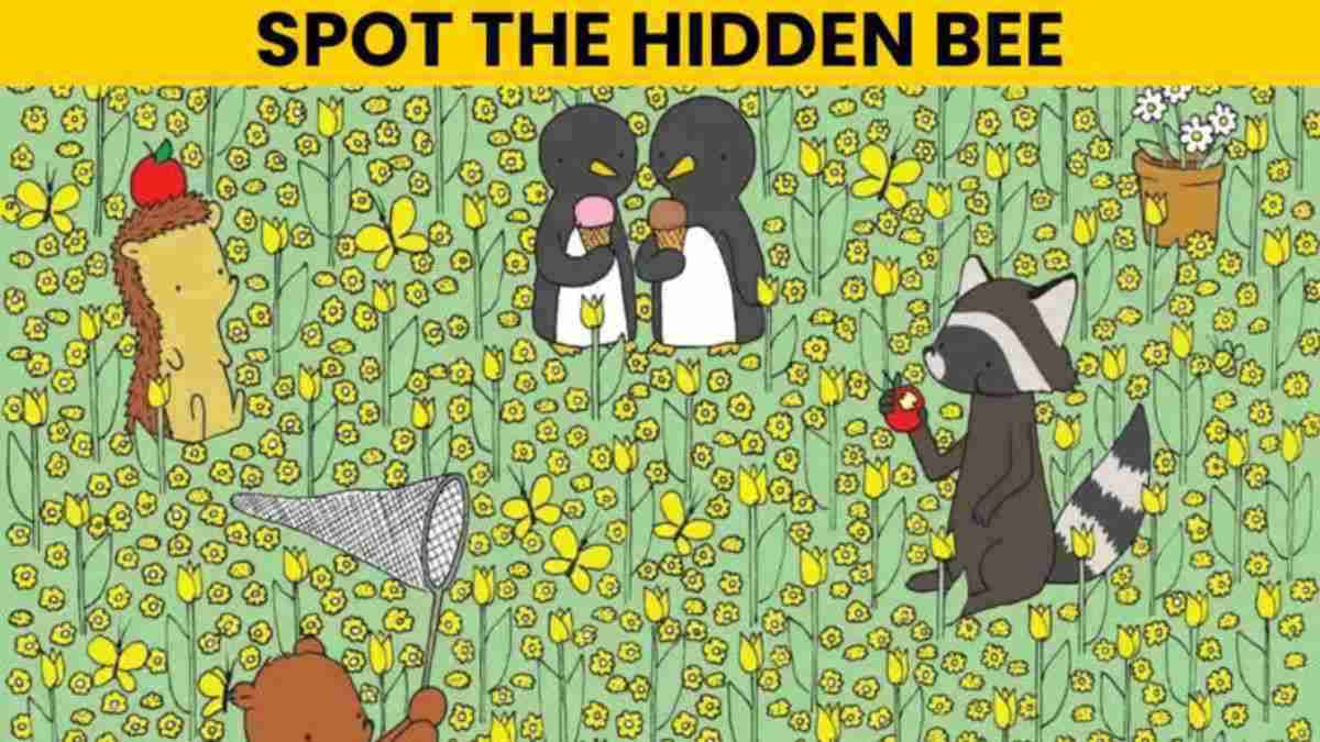 Optical Illusion IQ Test: Only 2% Can Spot The Hidden Bee In 5 Seconds!