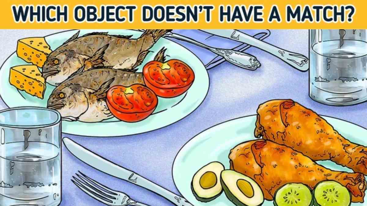 Brain Teaser: Spot Which Object Doesn't Have A Match? Only Sharp Minds Pass This IQ Test In 5 Seconds!
