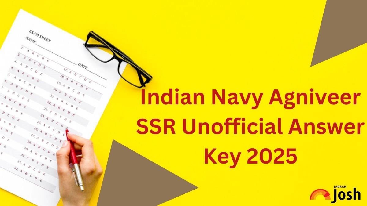 Indian Navy Agniveer SSR Unofficial Answer Key 2025, May 25: Subject Wise Answer Key and Download PDF Link Here