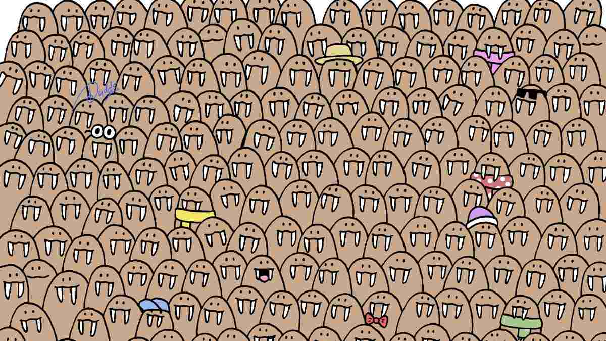 Picture Puzzles IQ Test: Can You Spot 5 Seals Hidden Among Walruses In 5 Seconds?