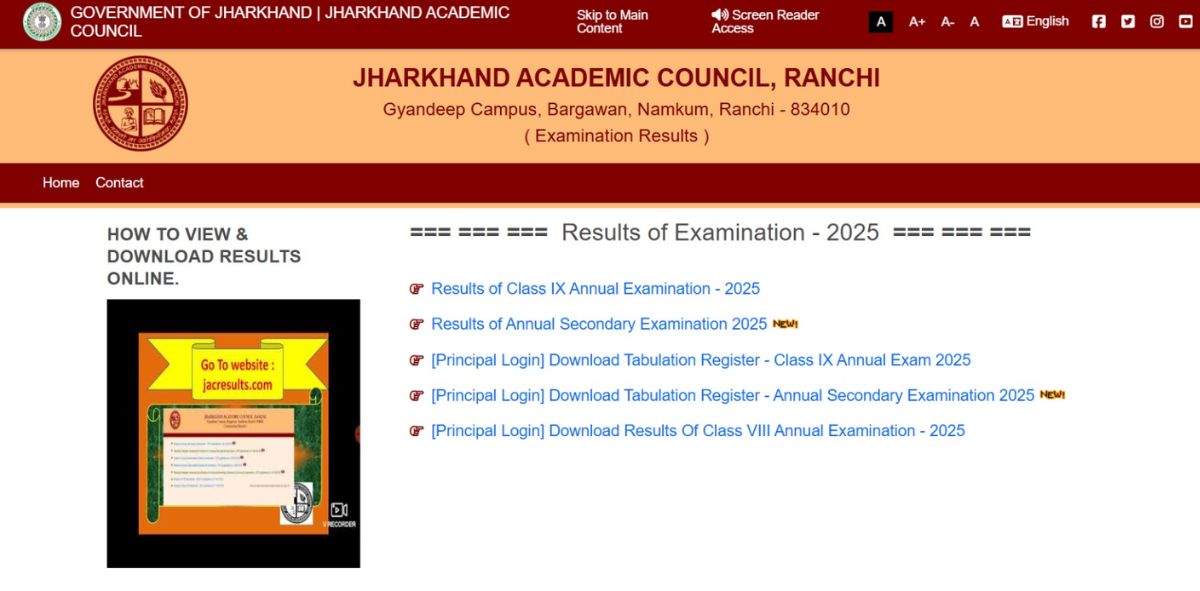 jacresults com result 2025: Download your result online