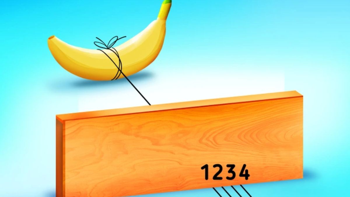 Brain Teaser: Only 1 In 10 Geniuses Can Spot Which String Is Attached To The Banana In 5 Seconds!