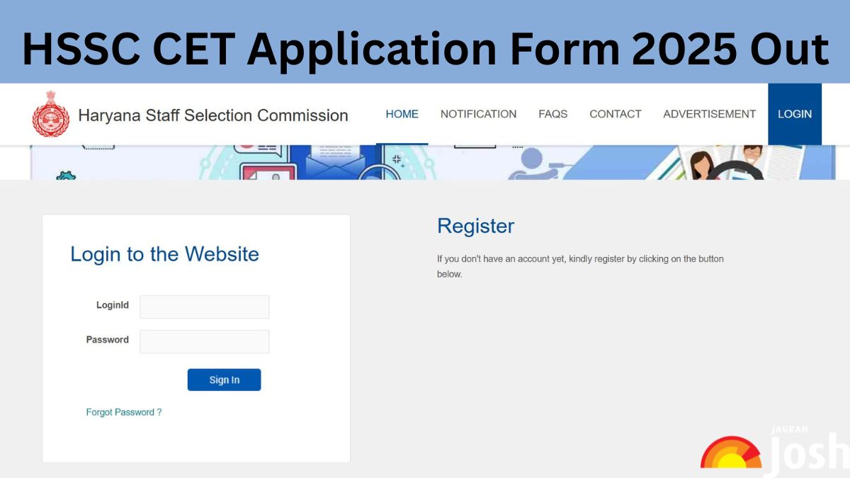 HSSC CET Registration 2025 Begins at hryssc.in, Online Form for Group C Posts - Check Official Website, Last Date, Fees and More Details Here