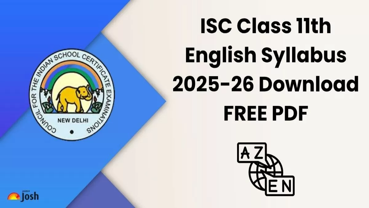 ISC Class 11th English Syllabus 2025-26