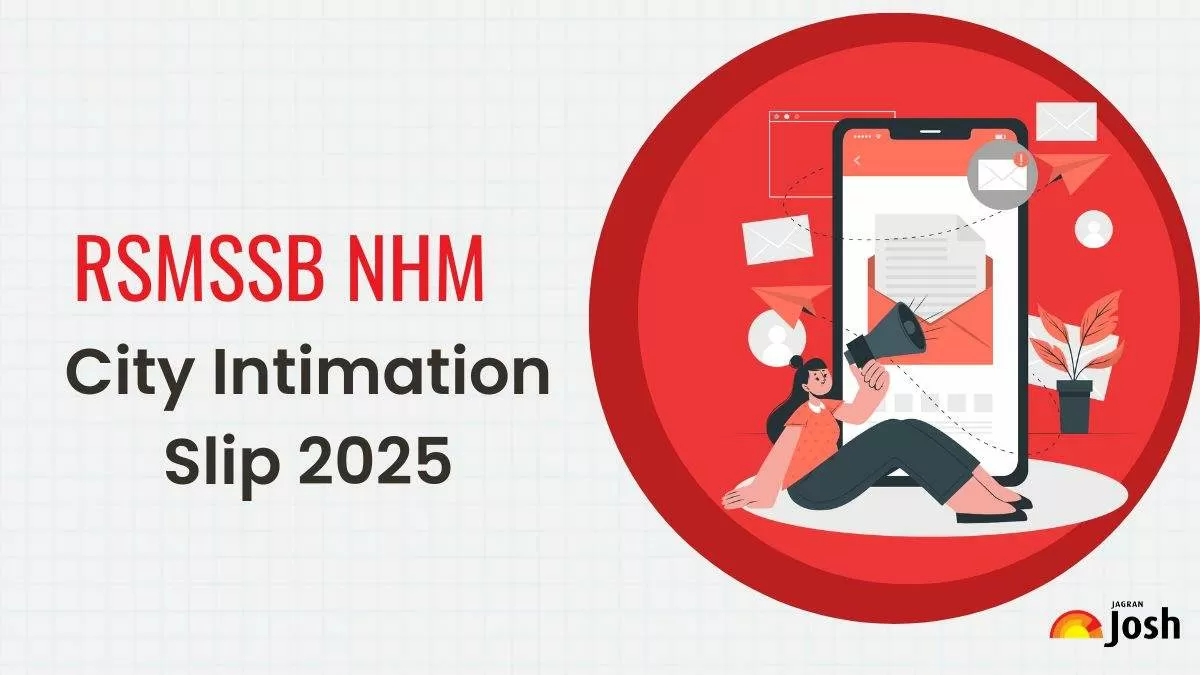 RSMSSB NHM City Intimation Slip 2025