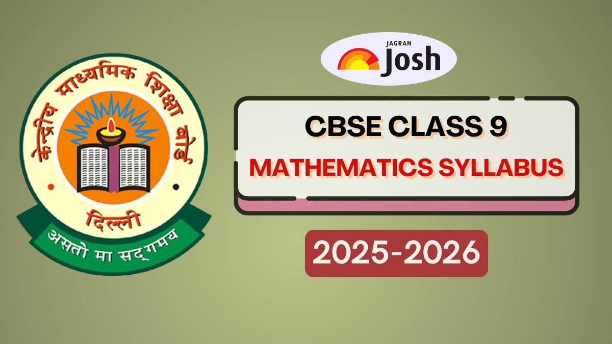 CBSE Class 9 Maths Syllabus 2025-26 PDF: Check Chapter-wise Topics, Marking Scheme & Exam Pattern